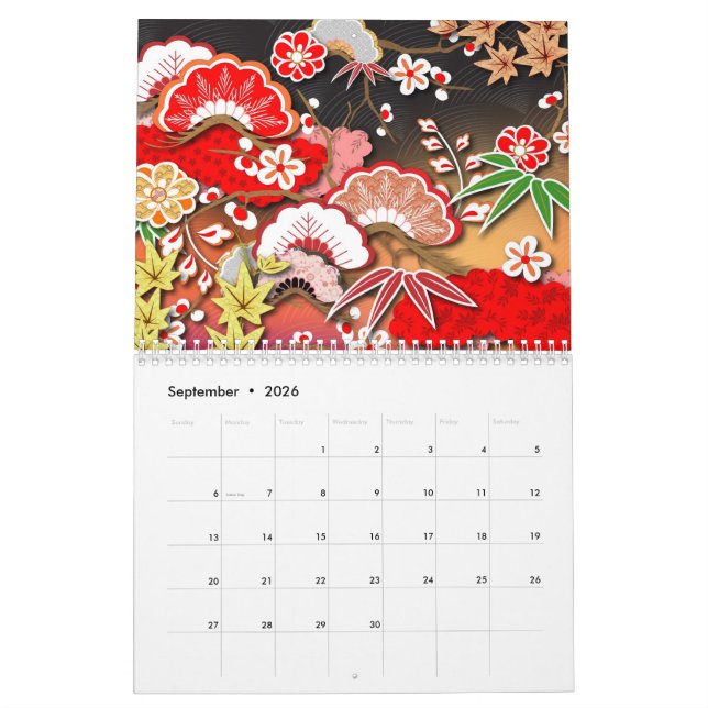 Calendrier mural japonais de qualité supérieure 2021 - DIN A3 - Asie