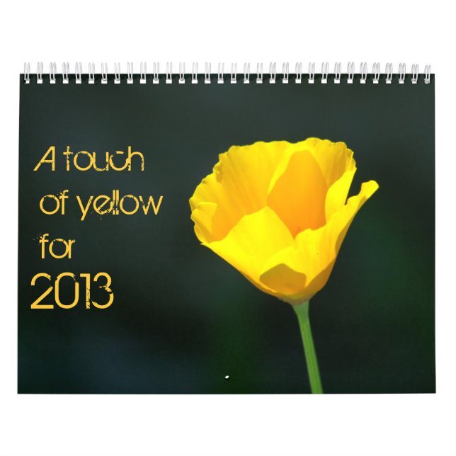 Mural calendrier jaune pour 2013 (Protection)