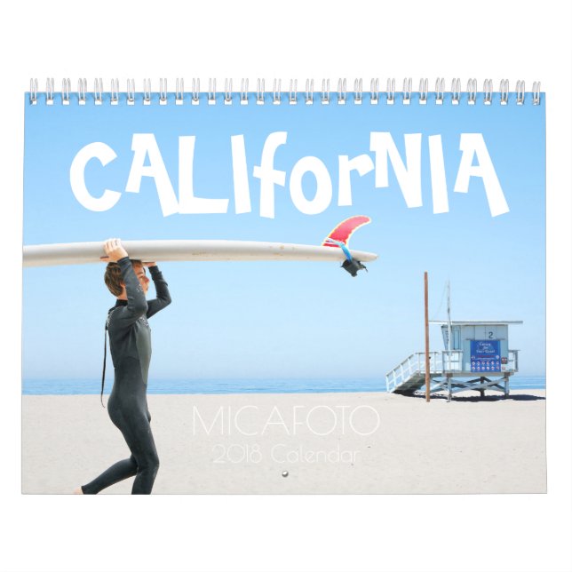 Mural Calendrier la "Californie" ver. japonais de 2018 (Protection)