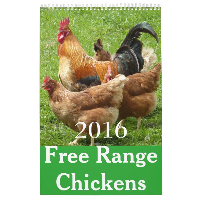 Mural Calendrier libre des poulets 2016 de gamme (Protection)