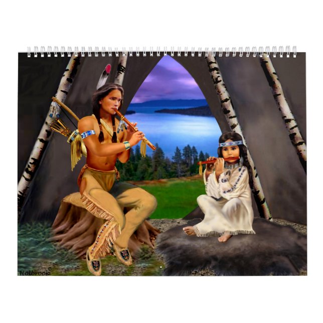 Mural Calendrier mensuel amérindien (Protection)