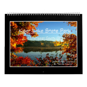 Mural Calendrier mensuel du lac 2017 Kiser par Tom