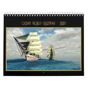 Mural Calendrier mondial des océans - Navires