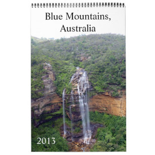 Mural calendrier montagnes bleues 2013