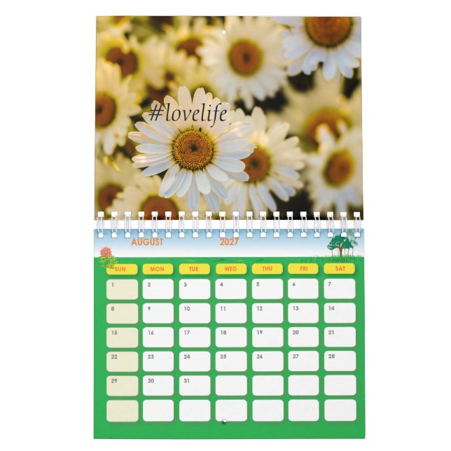 Mural Calendrier motivationnel 2018 (Aug 2027)