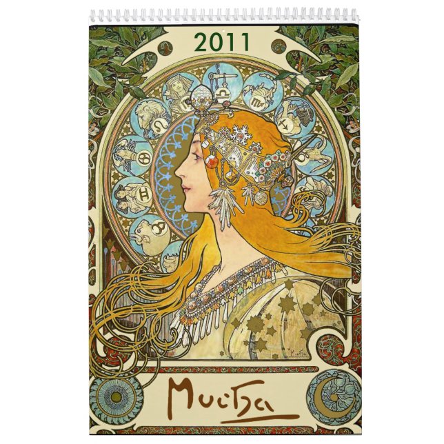 Mural Calendrier Mucha 2011 (Protection)