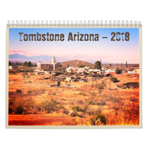Mural Calendrier occidental de l'Arizona 2018 de pierre