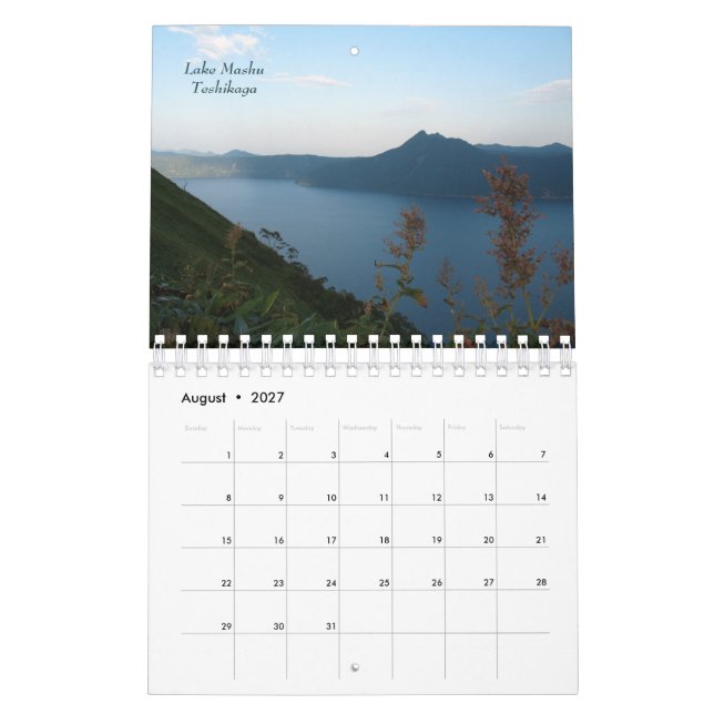 Mural Calendrier oriental du Hokkaido 2018 (Aug 2027)