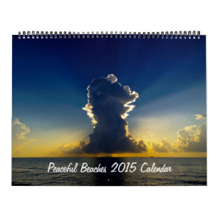 Mural Calendrier paisible des plages 2015