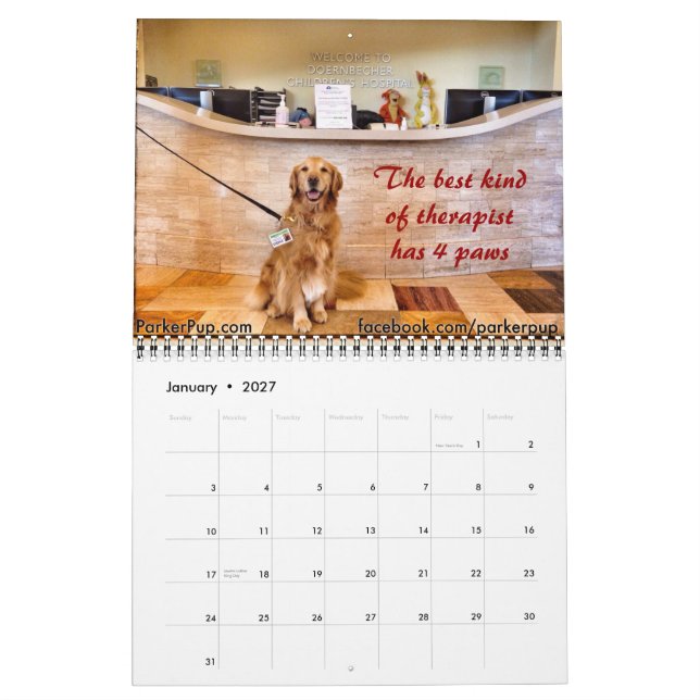 Mural Calendrier ParkerPup & Reser 2015 (Jan 2027)