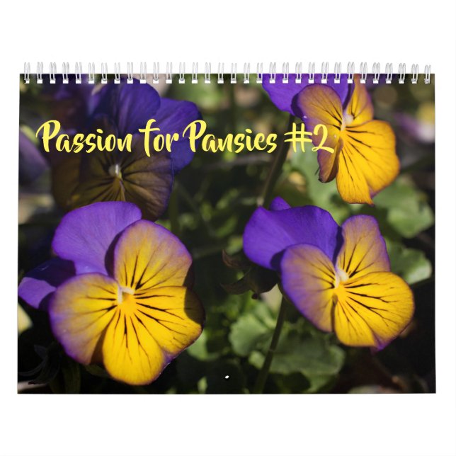 Mural Calendrier ~ Passion pour Pansies #2 (Protection)