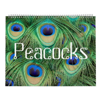Mural Calendrier Peacocks