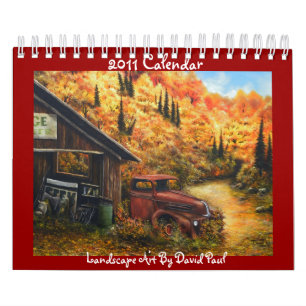 Mural Calendrier personnalisable avec l'art de David Pau