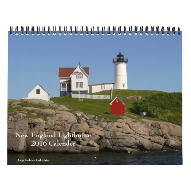 Mural Calendrier phare 2016 de la Nouvelle-Angleterre (Protection)
