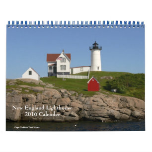 Mural Calendrier phare 2016 de la Nouvelle-Angleterre