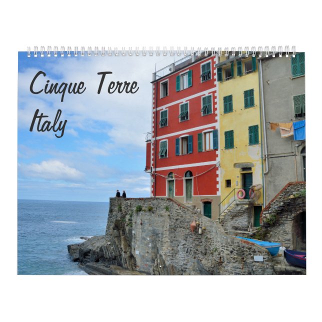 Mural Calendrier photo Cinque Terre, Italie 12 mois (Protection)