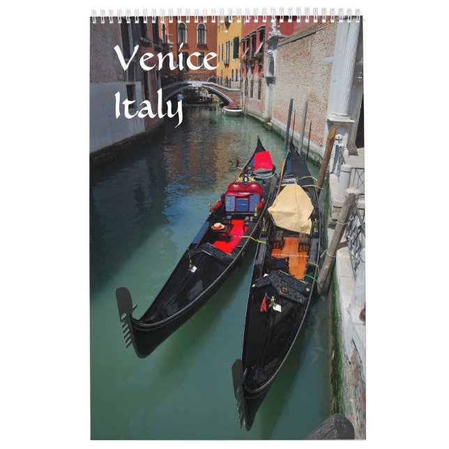 Mural Calendrier photo de Venise 12 mois (Protection)