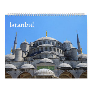 Mural Calendrier photo Istanbul de 12 mois