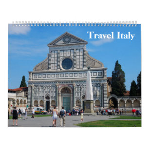 Mural Calendrier photo Italie 12 mois