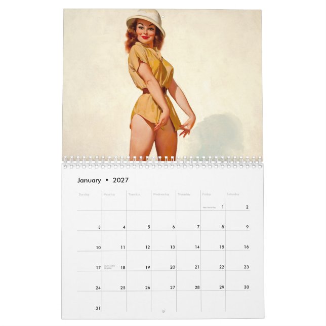 Mural Calendrier Pin- 2015 (Jan 2027)