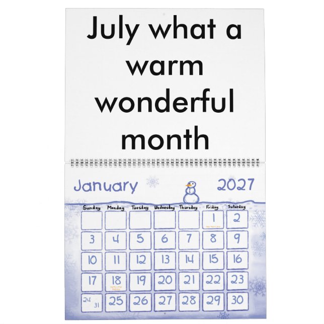 Mural Calendrier Poem (Jan 2027)