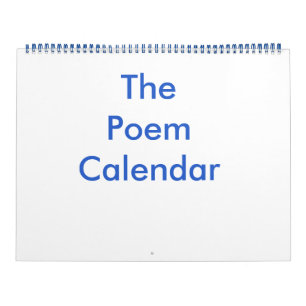 Mural Calendrier Poem