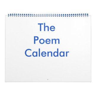 Mural Calendrier Poem