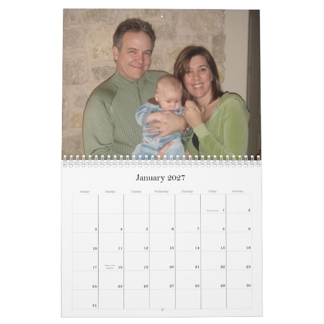 Mural Calendrier pour le pigeon de grand-maman (Jan 2027)