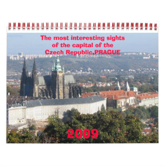 Mural Calendrier PRAGUE 2009 - Customisé