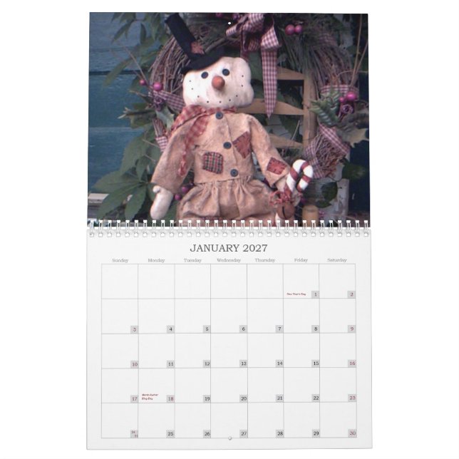Mural Calendrier primitif (Jan 2027)