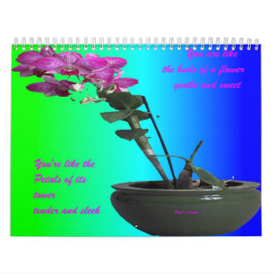 Mural Calendrier romantique-inspirationnel