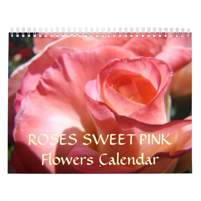Mural Calendrier ROSE SUCRÉ FLEURS ROSE ROSE ROSE ROSE R (Protection)