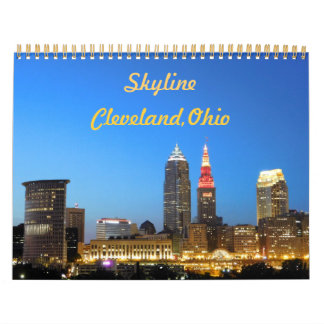 Mural Calendrier Skyline de Cleveland Ohio City