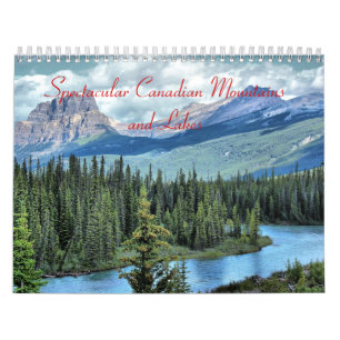Mural Calendrier spectaculaire des montagnes et des lacs