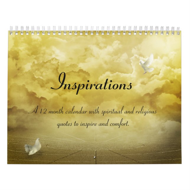 Mural Calendrier spirituel de citation d'inspirations de (Protection)