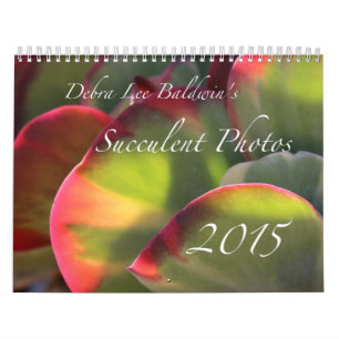 Mural Calendrier succulent des photos 2015 de Debra Lee
