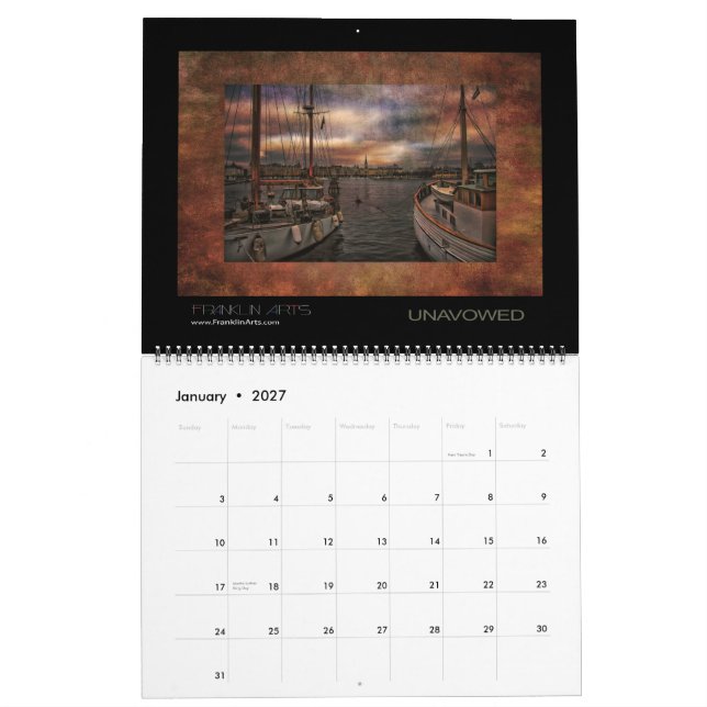 Mural Calendrier surréaliste du paysage 2015 (Jan 2027)