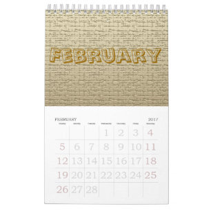 Mural Calendrier - Textures