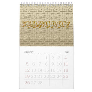 Mural Calendrier - Textures