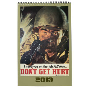 Mural Calendrier vintage 2012 d'affiche de guerre