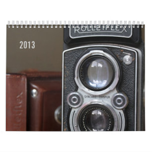 Mural Calendrier vintage 2013 d'appareils-photo