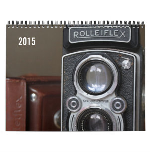 Mural Calendrier vintage 2015 d'appareils-photo