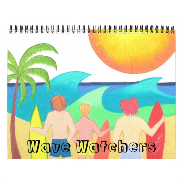 Mural Calendrier Wave Watchers (Protection)