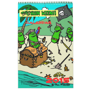 Mural Calendrier Weenii 2015 Vert