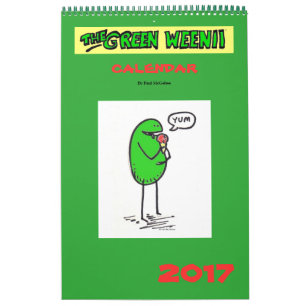 Mural Calendrier Weenii 2017 Vert