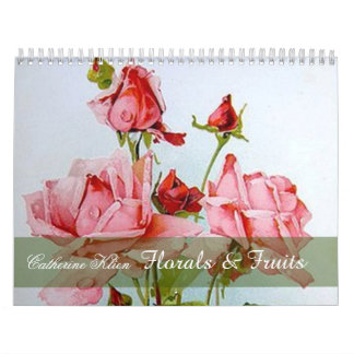 Mural Catherine Klein floral et calendrier de coutume de