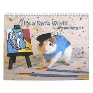 Mural C'est un calendrier du monde des rats