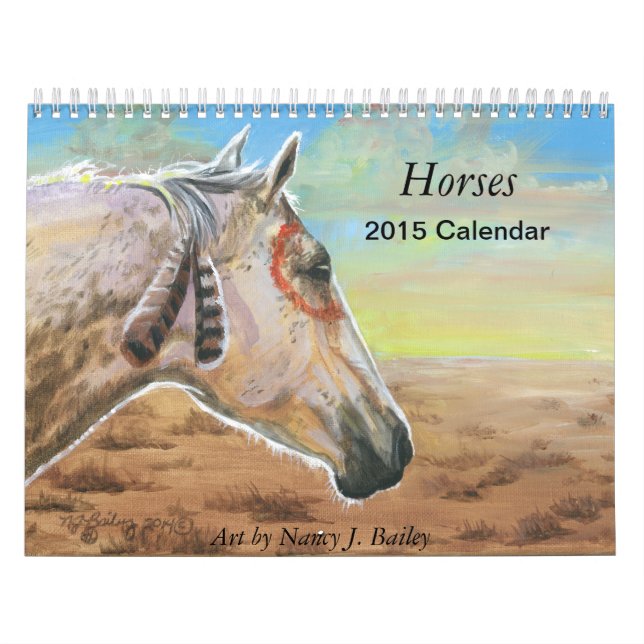 Mural Chevaux - calendrier 2015 (Protection)