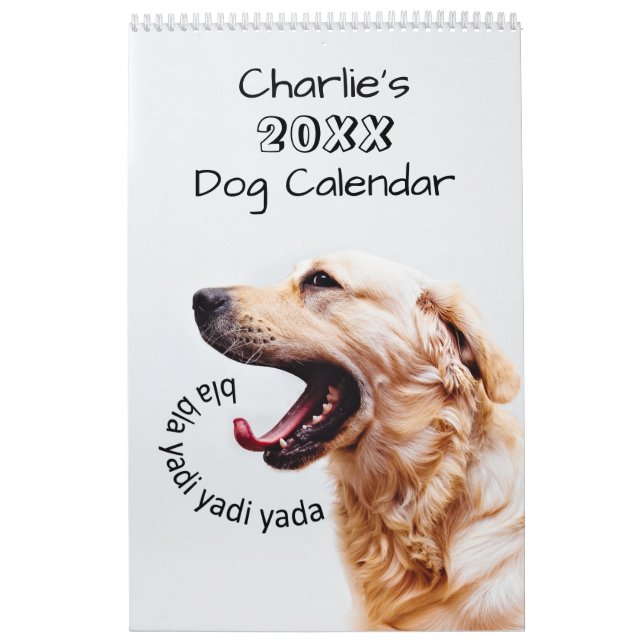 Mural Chiens mignons ou VOTRE calendrier de coutume de (Protection)