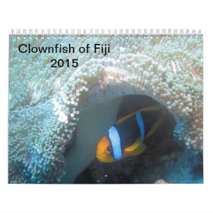 Mural Clownfish de calendrier des Fidji 2015